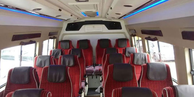 tempo traveller seating capacity 18 seater